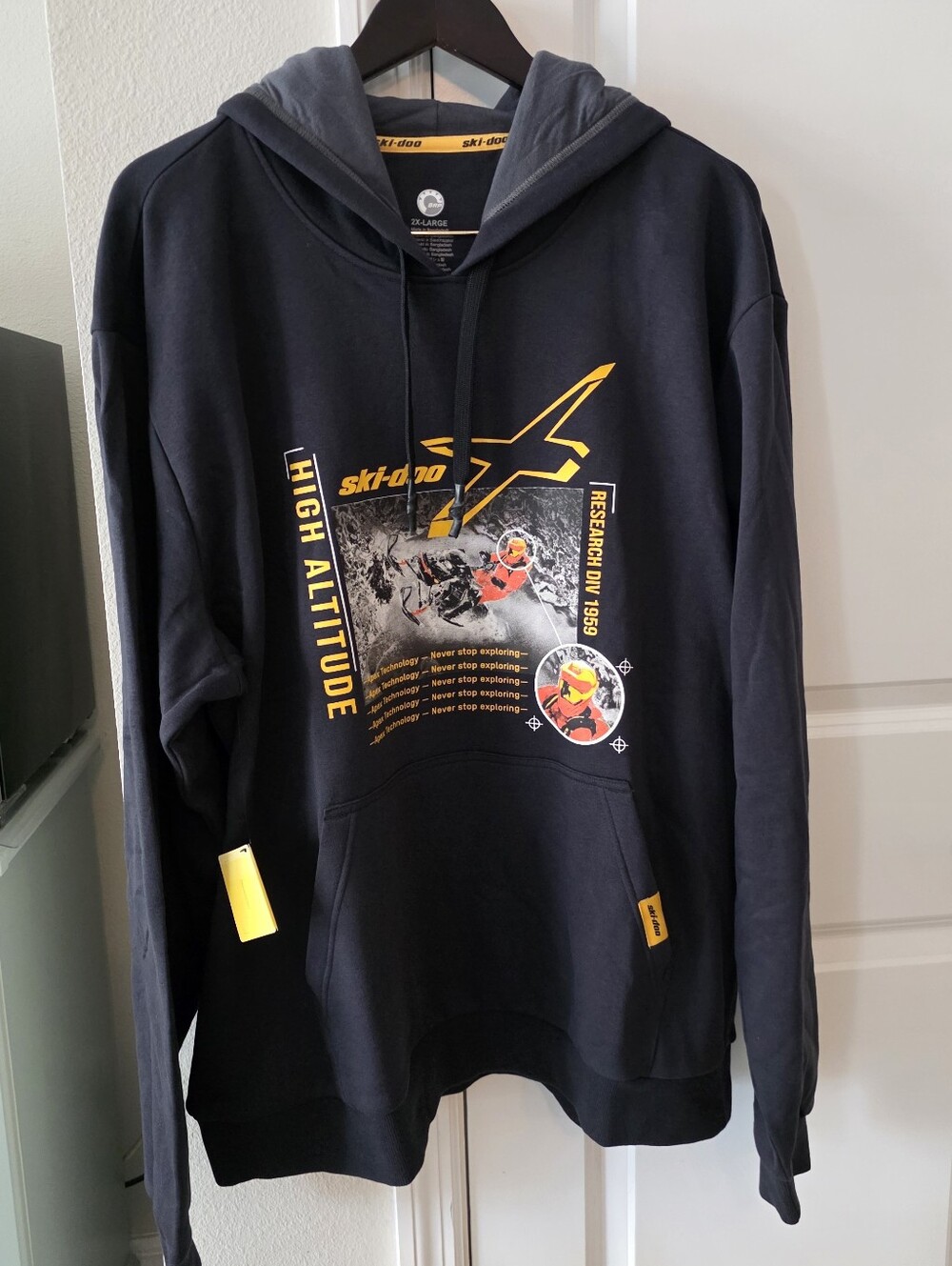 Ski-Doo Men's X-Team Edition Pullover Hoodie 2XL - Black